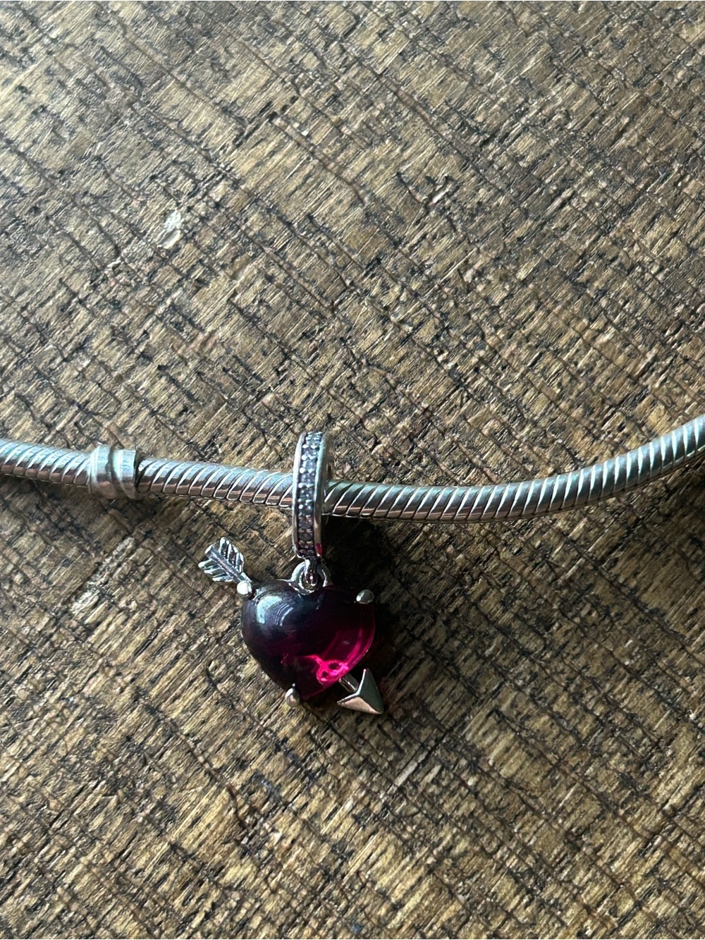 Pandora heart and arrow love charm